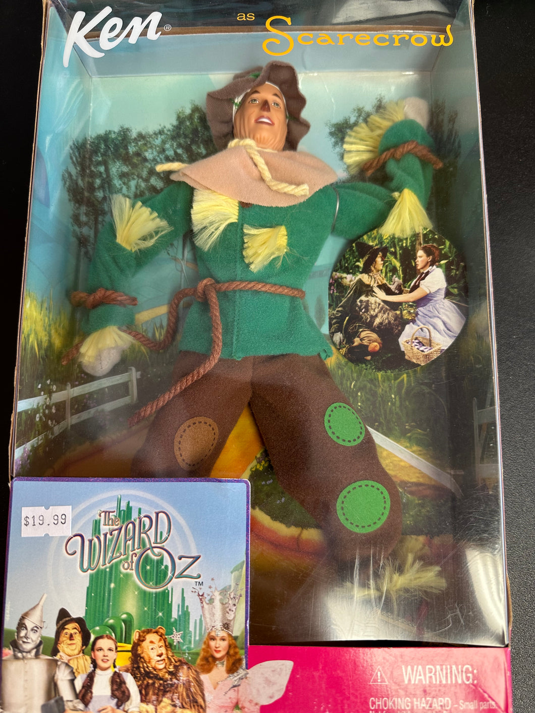 Mattel Ken as Scarecrow Loose Scroll Wizard of Oz Doll