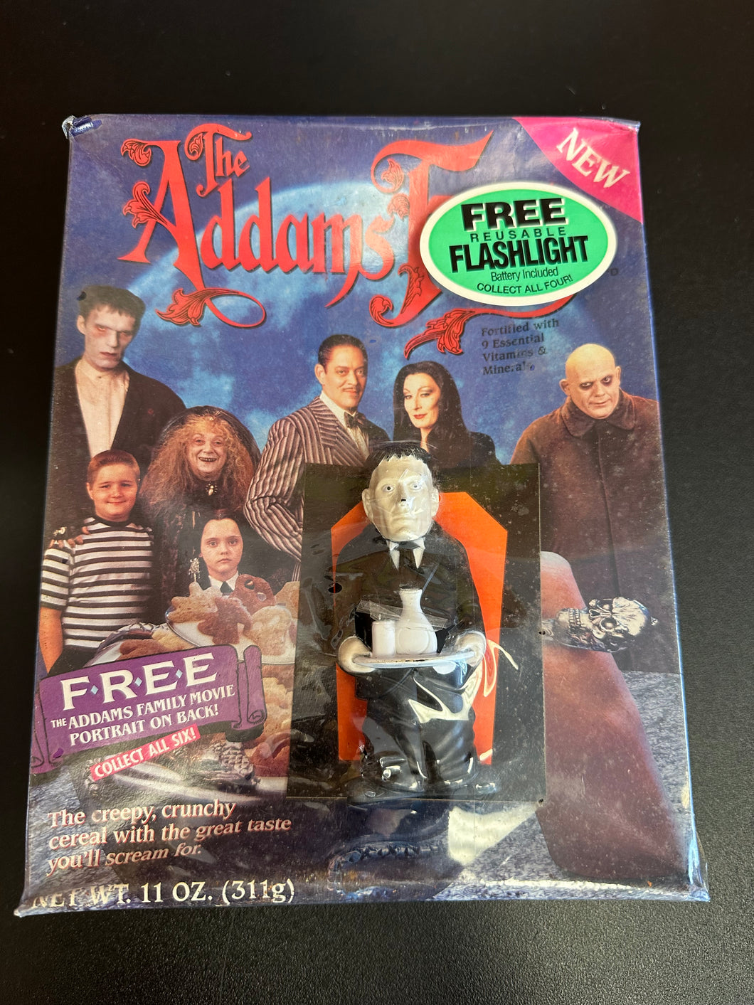 Ralston The Addams Family Cereal Sealed with Lurch Flashlight