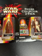 Load image into Gallery viewer, Star Wars Episode 1 Anakin Skywalker &amp; Obi-Wan Kenobi Naboo 2 Pack Collector Exclusive
