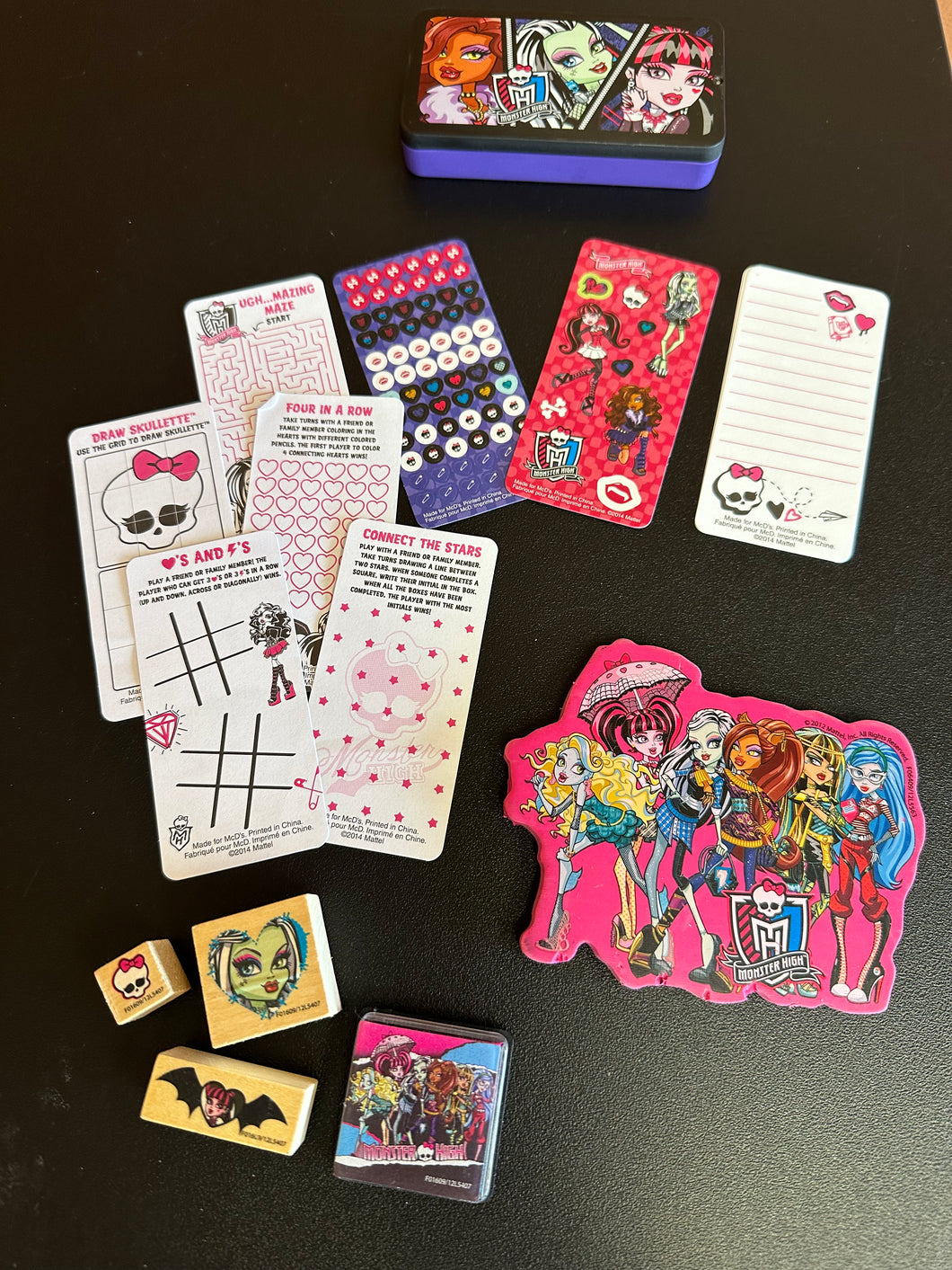 Monster High Stationary Set Preowned