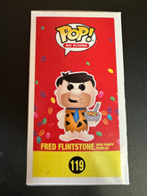 Load image into Gallery viewer, FUNKO POP AD ICONS FRED FLINTSTONE WITH FRUITY PEBBLES 119
