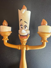 Load image into Gallery viewer, Disney Beauty &amp; The Beast Lumiere Sings “Be Our Guest” Preowned Figure Works!
