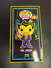 Load image into Gallery viewer, FUNKO POP HEROES BATMAN ANIMATED THE JOKER BLACKLIGHT HOT TOPIC 370
