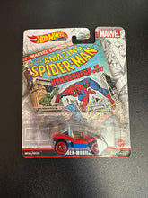 Load image into Gallery viewer, HOT WHEELS PREMIUM MARVEL THE AMAZING SPIDER-MAN SPIDER-MOBILE CARD DAMAGE
