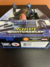 Load image into Gallery viewer, Toy Biz Marvel X-Men United 12”  Deluxe Super Posable Nightcrawler DISPLAYED
