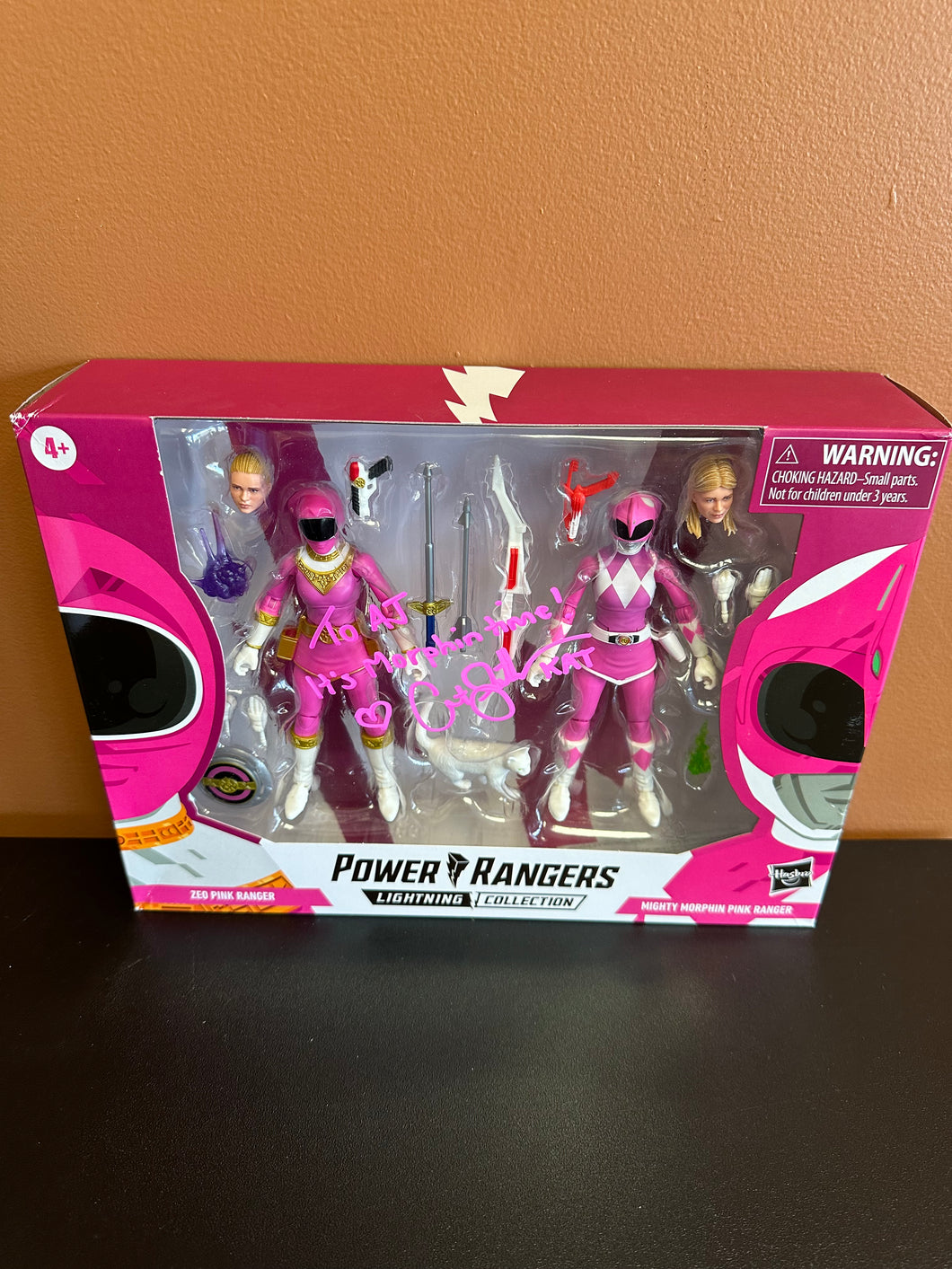 Hasbro Power Rangers Lightning Collection Punk & Zeo Ranger Signed by Kat Catherine Sutherland No COA