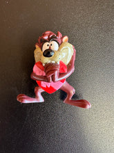 Load image into Gallery viewer, Tasmanian Devil Taz 1999 Valentines Heart 2.5” Mini Figure
