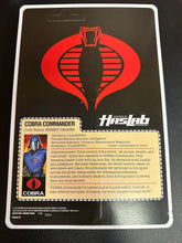 Load image into Gallery viewer, G.I. Joe Haslab 6” Cobra Commander Unpunched Card Damage
