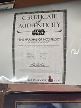 Load image into Gallery viewer, STAR WARS “The Marshal Of Mos Pelgo” Art Print By Adam Schickling with COA
