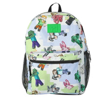 Load image into Gallery viewer, Bioworld 17" Minecraft All Over Print Backpack
