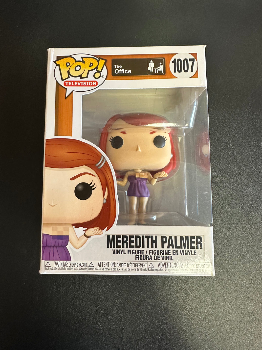 FUNKO POP THE OFFICE MEREDITH PALMER 1007 BOX DMG