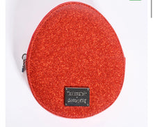 Load image into Gallery viewer, CAKEWORTHY RED GLITTER TAMAGOTCHI ZIP POUCH
