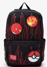 Load image into Gallery viewer, Pokémon Charmander Evolutions Flames Backpack NWOT
