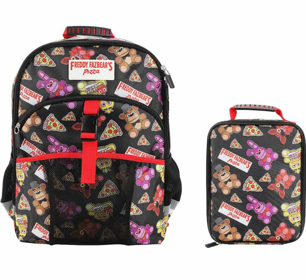 Bioworld Five Nights at Freddy’s All Over Print Youth Backpack Set