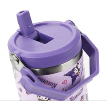 Load image into Gallery viewer, Bioworld Kuromi All Over Print 40 oz. Stainless Steel Tumbler with Handle
