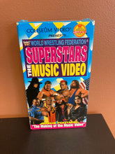 Load image into Gallery viewer, WWF Superstars The Music Video with Bonus Footage VHS
