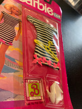 Load image into Gallery viewer, MATTEL 1990 Barbie Easy Living Fashions Outfit Black and White Striped Dress
