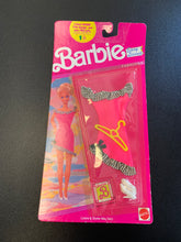Load image into Gallery viewer, MATTEL 1990 Barbie Easy Living Fashions Outfit Pink Dress With Black and White Trim
