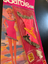 Load image into Gallery viewer, MATTEL 1990 Barbie Easy Living Fashions Outfit Pink Dress With Black and White Trim
