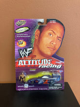 Load image into Gallery viewer, WWF Attitude Racing The Rock mini figure and car 1:64 scale
