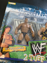 Load image into Gallery viewer, WWF WrestleMania XV 2 Tuff 3 The Rock and Owen Hart Figure 2 Pack
