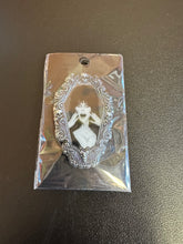 Load image into Gallery viewer, Kreepsville Elvira Hands Gothic Frame Enamel Pin
