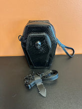 Load image into Gallery viewer, Kreepsville Mini Coffin Crossbody Skull Bag Purse
