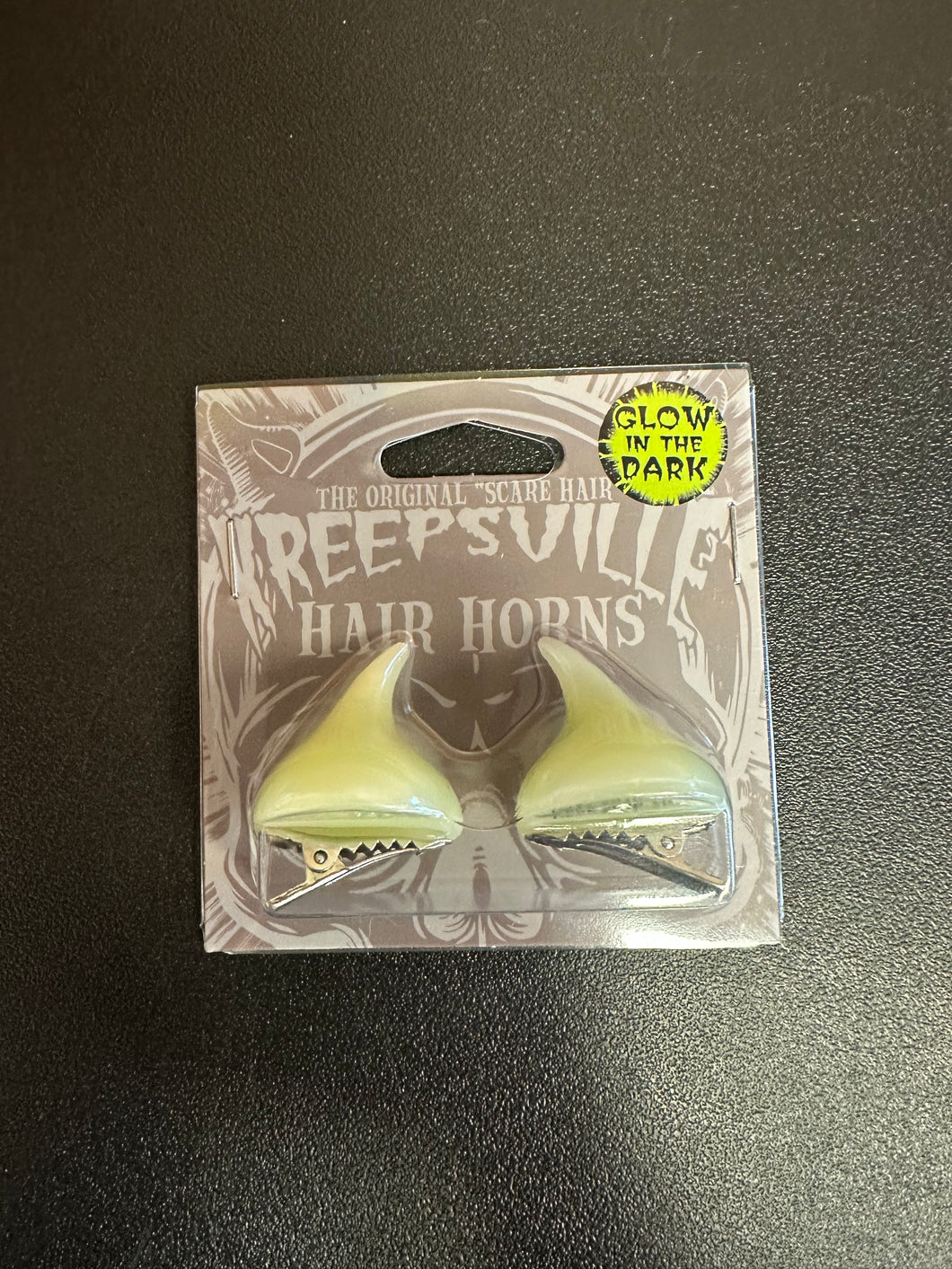 Kreepsville Horror Hair Horns Glow in the Dark