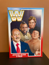 Load image into Gallery viewer, WWF Official Retro 4-Pack Orton, Okerlund, Mr.T, and Piper Figures
