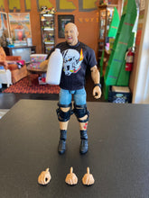 Load image into Gallery viewer, Mattel WWE Smack Down 25th Anniversary Elite Stone Cold Steve Austin (missing mustard bottle)
