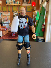 Load image into Gallery viewer, Mattel WWE Smack Down 25th Anniversary Elite Stone Cold Steve Austin (missing mustard bottle)
