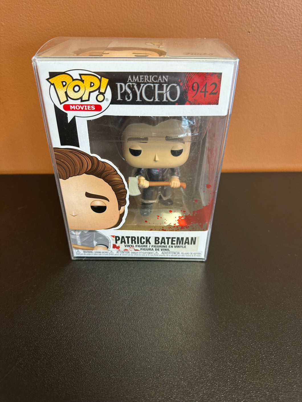 FUNKO POP American Psycho Patrick Bateman 942 New In Box Includes Box Protector