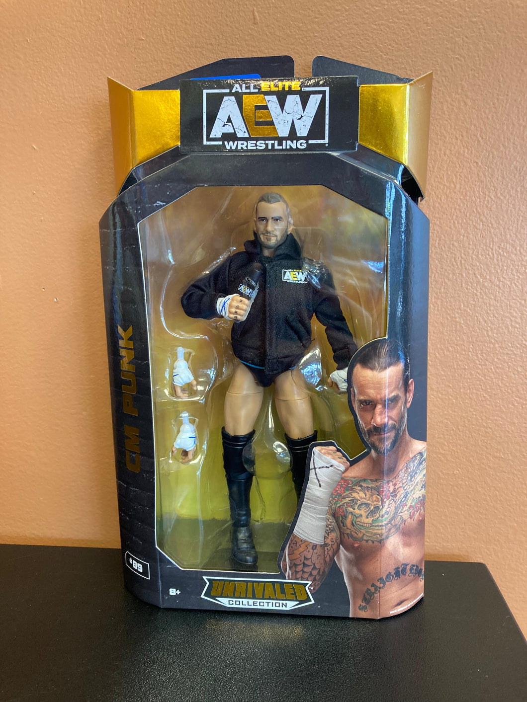AEW Unrivaled Collection CM Punk Figure Sealed In Box