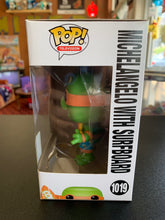 Load image into Gallery viewer, FUNKO POP Teenage Mutant Ninja Turtles Michelangelo With Surfboard 1019 Conv. Exclusive

