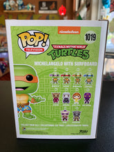 Load image into Gallery viewer, FUNKO POP Teenage Mutant Ninja Turtles Michelangelo With Surfboard 1019 Conv. Exclusive
