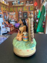 Load image into Gallery viewer, 1995 Enesco Disney Pocahontas &amp; Meeko music box "Colors of the Wind"
