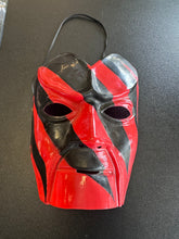 Load image into Gallery viewer, VINTAGE WWE KANE RIGID PLASTIC FACE HALF MASK W/ AUTO
