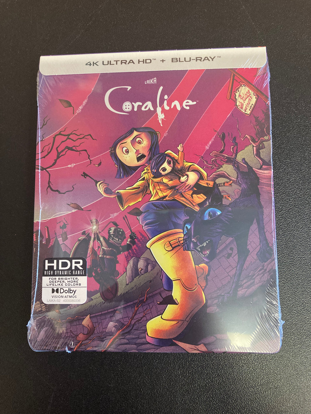 Coraline 4K Ultra HD + Blu-ray Limited Edition Steelbook New Sealed