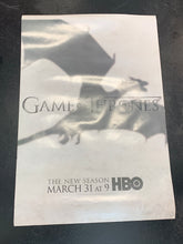 Load image into Gallery viewer, GAME OF THRONES Dragon Season 3 HBO Promo Damaged Poster
