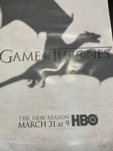 Load image into Gallery viewer, GAME OF THRONES Dragon Season 3 HBO Promo Damaged Poster
