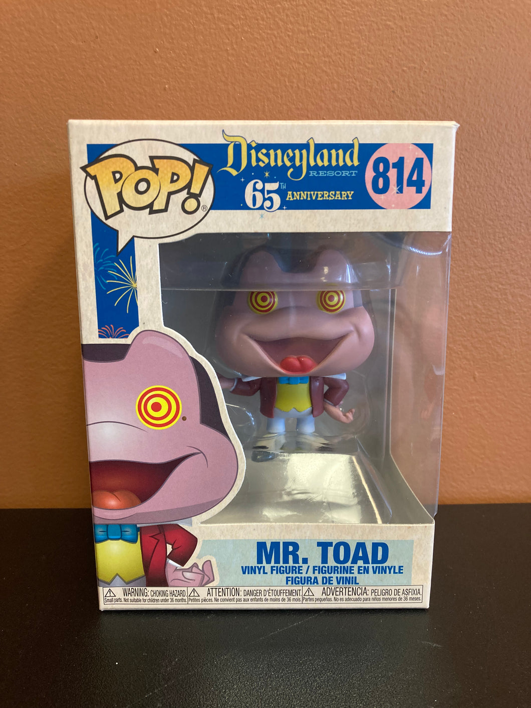 FUNKO POP Disneyland Resort 65th Anniversary Mr.Toad 814 New In Box