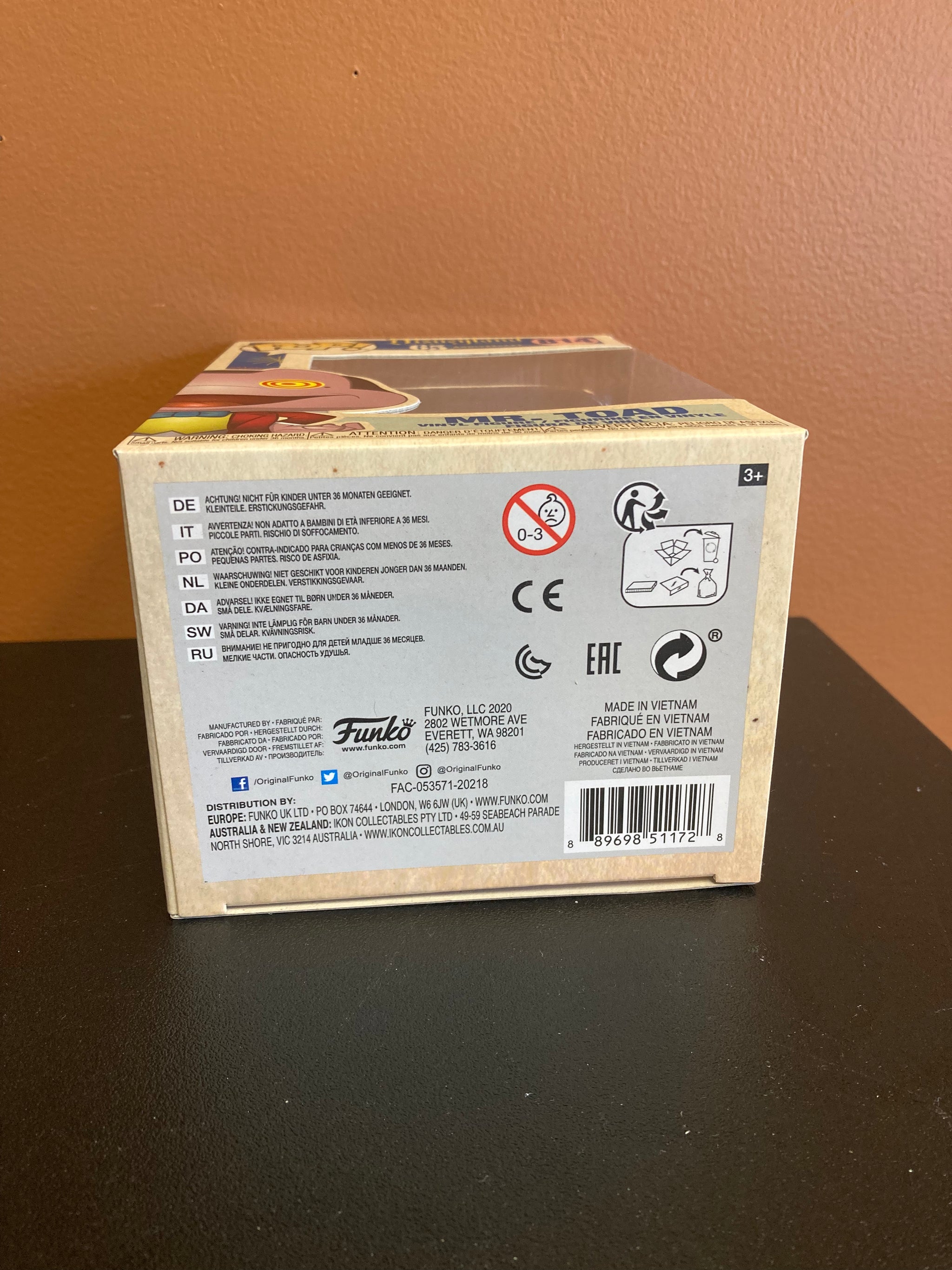 FUNKO POP Disneyland Resort 65th Anniversary Mr.Toad 814 New