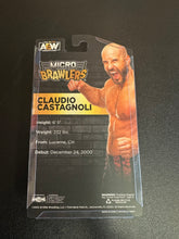 Load image into Gallery viewer, AEW MICRO BRAWLER CLAUDIO CASTAGNOLI RUBBER MINI FIGURE
