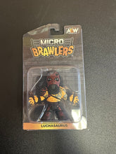 Load image into Gallery viewer, AEW MICRO BRAWLER LUCHASAURUS RUBBER MINI FIGURE
