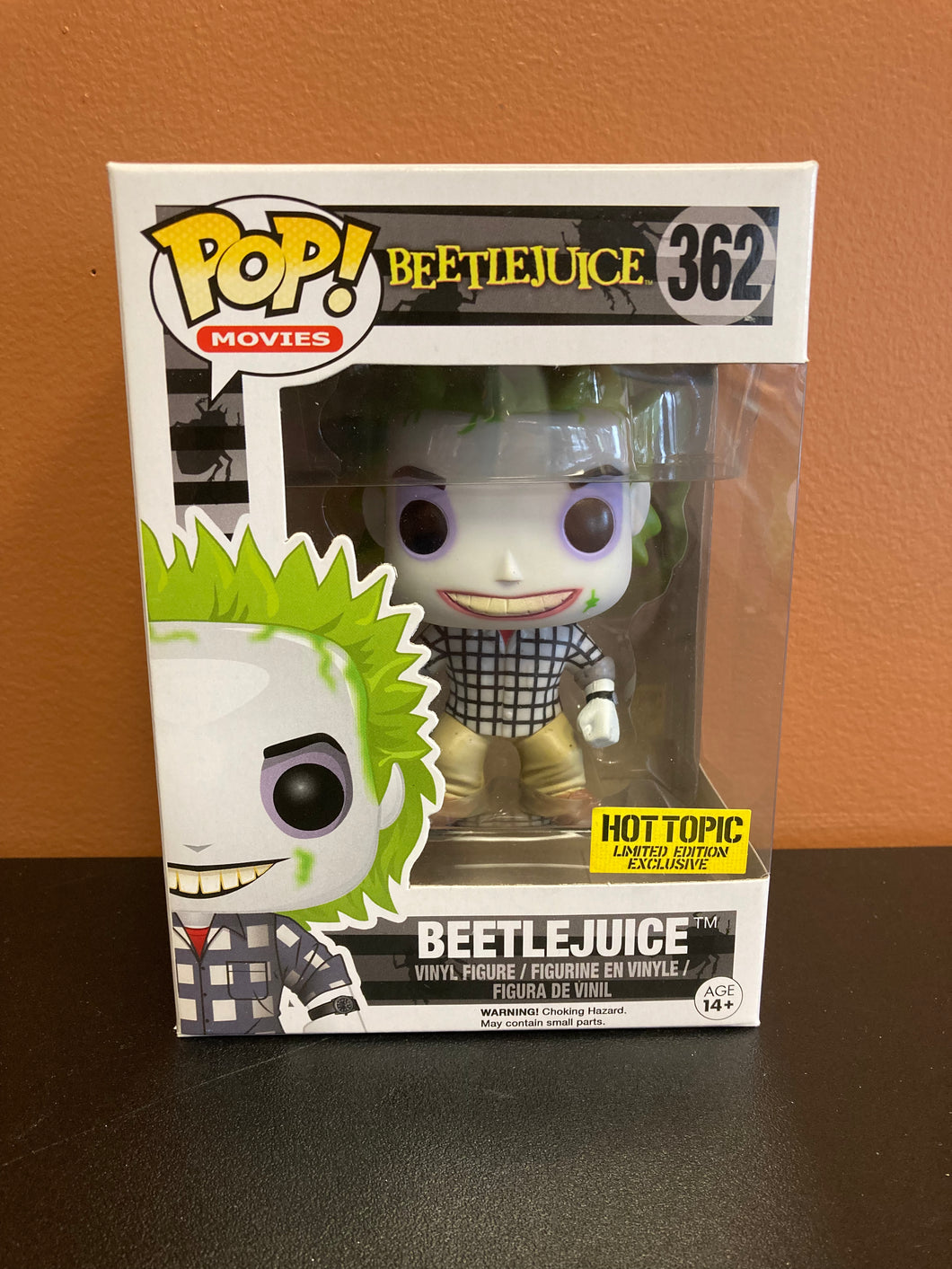 FUNKO POP Beetlejuice 362 HotTopic Limited Edition Exclusive New In Box