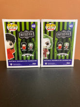 Load image into Gallery viewer, FUNKO POP Lydia And Beetlejuice Set Of Two 640 and 641 New In Box Includes Box Protectors
