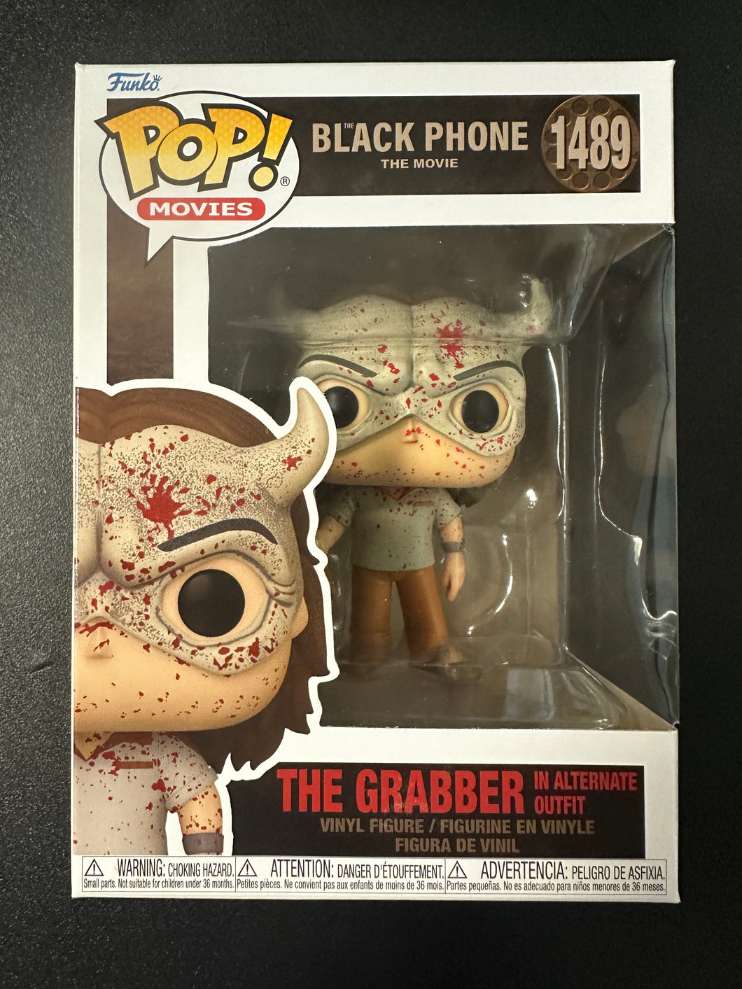 FUNKO POP MOVIES BLACK PHONE THE GRABBER IN ALTERNATE OUTFIT BLOODY 1489