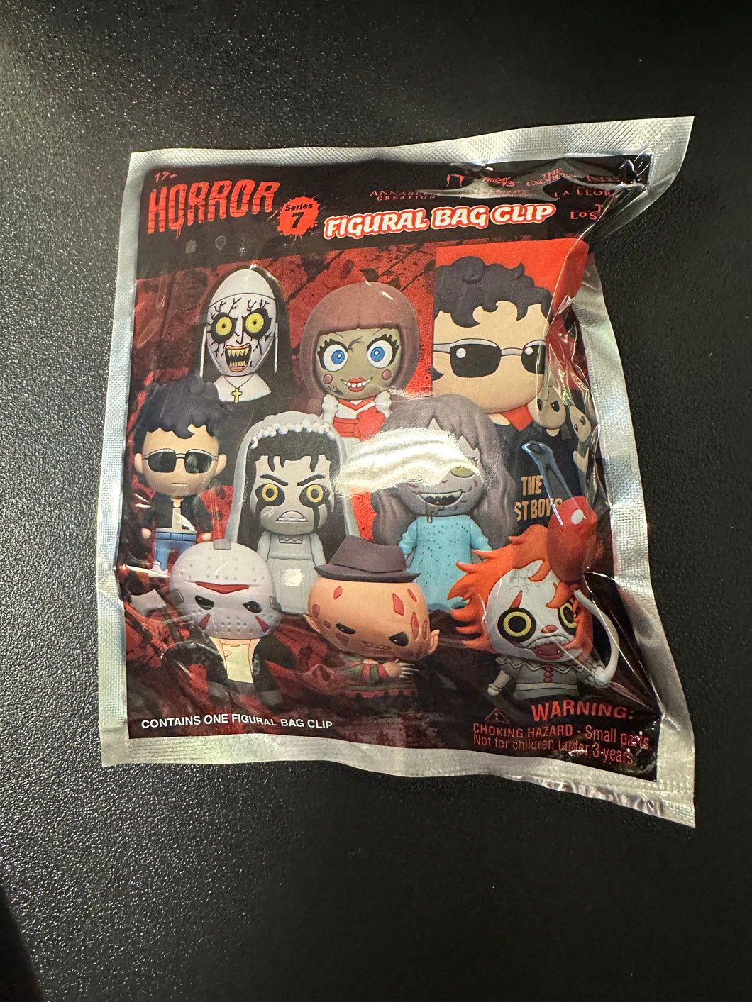 HORROR  3D FIGURAL MYSTERY BAG CLIP SERIES 7 Sealed