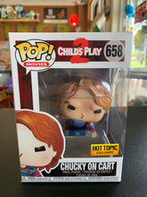 Load image into Gallery viewer, FUNKO POP Child’s Play 2 Chuck On Cart 658 HotTopic Exclusive
