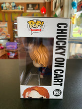 Load image into Gallery viewer, FUNKO POP Child’s Play 2 Chuck On Cart 658 HotTopic Exclusive
